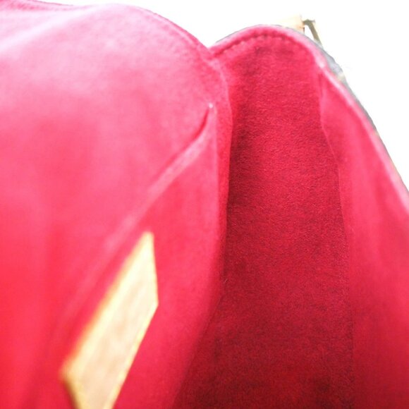 LOUIS VUITTON LV Tambourine Shoulder Bag Monogram Leather Brown - Picture 14 of 16